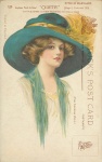 Frau Vintage Postkarte