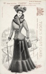 Žena Vintage viktoriánské pohlednice