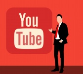 значок youtube, логотип youtube, социаль