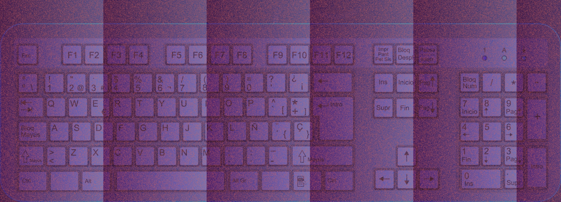艺术紫色键盘