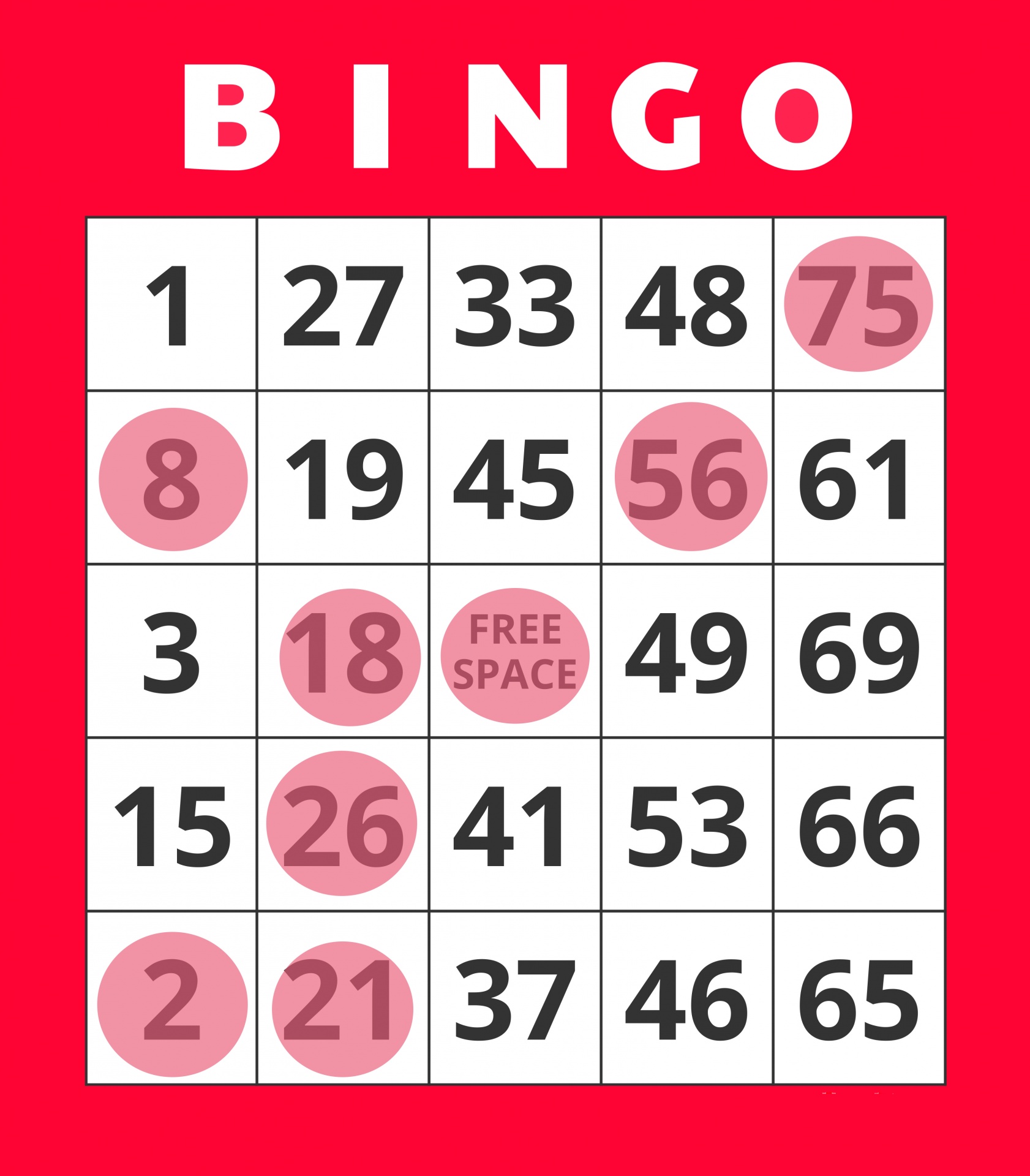 Bingo Carta vincente