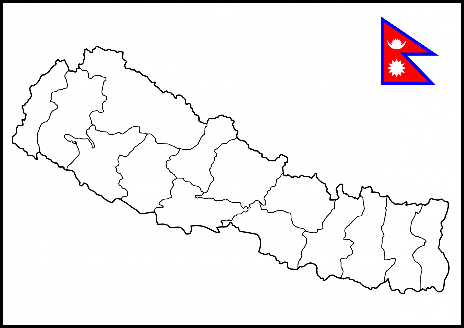 ネパール地図 ネパールの地図 無料画像 Public Domain Pictures