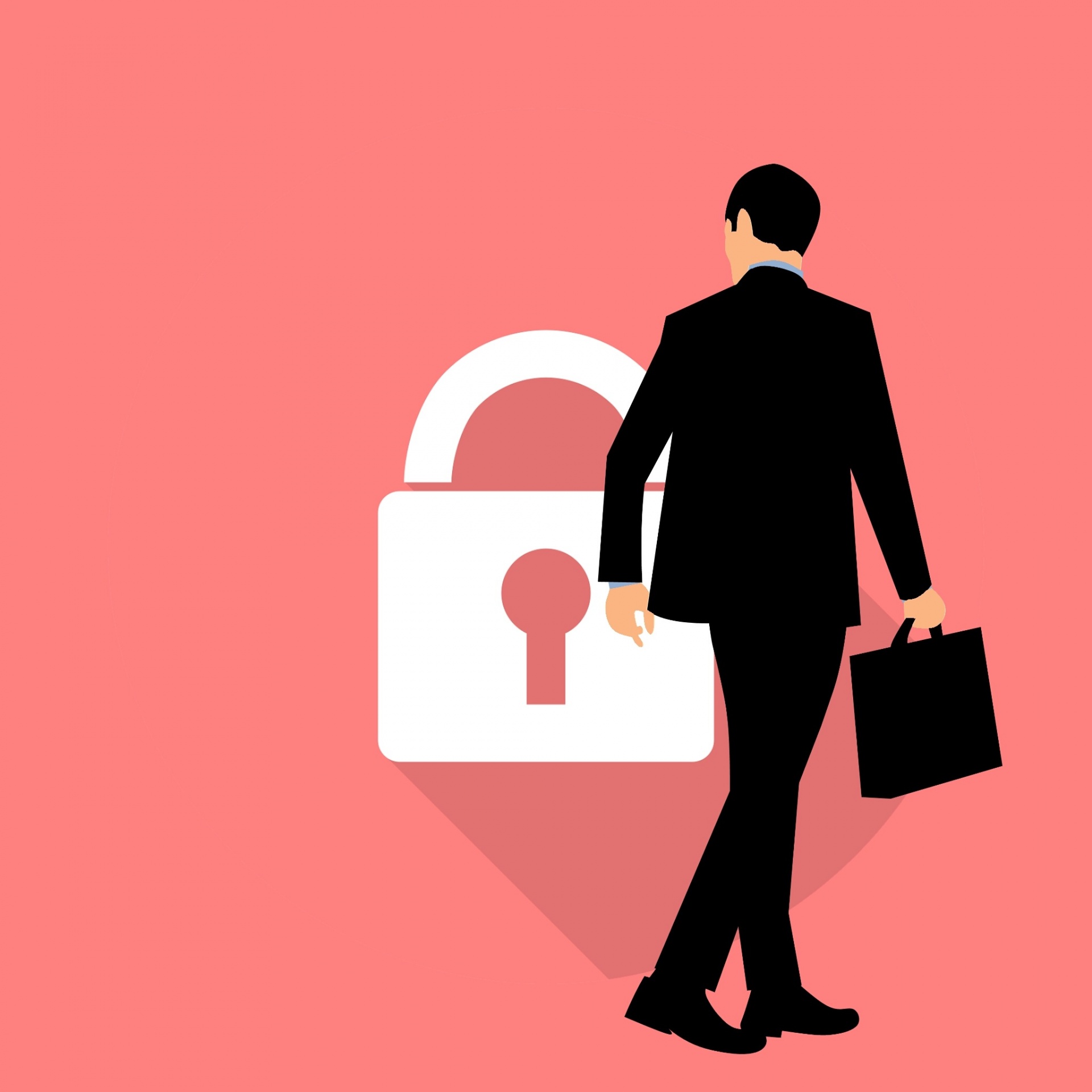 Biztonság, adatvédelem, zár ikon