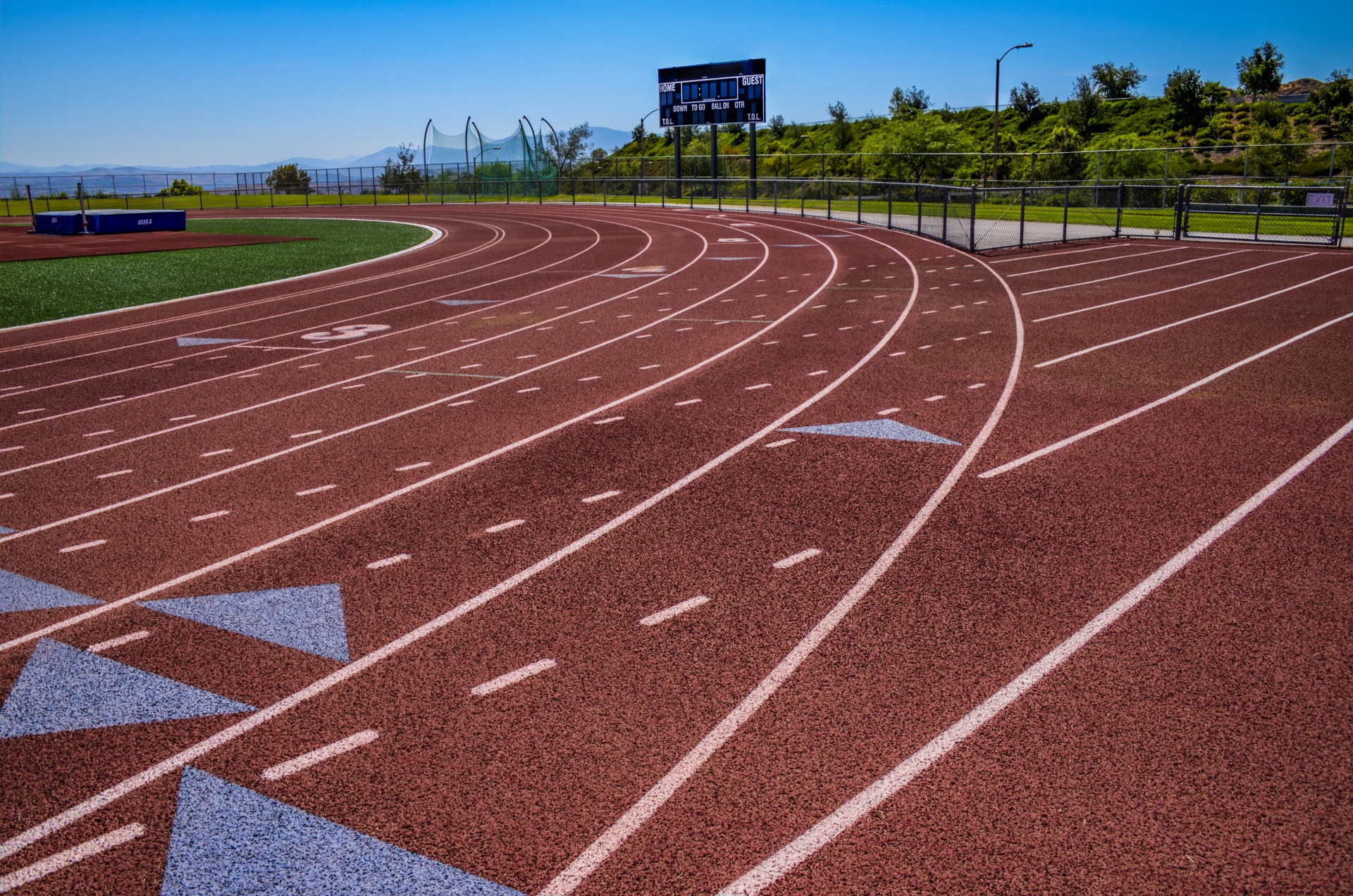 Track And Field Lanes Background Free Stock Photo Public Domain Pictures
