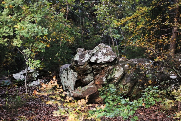 Beautiful Rock Formation In Woods Free Stock Photo - Public Domain ...