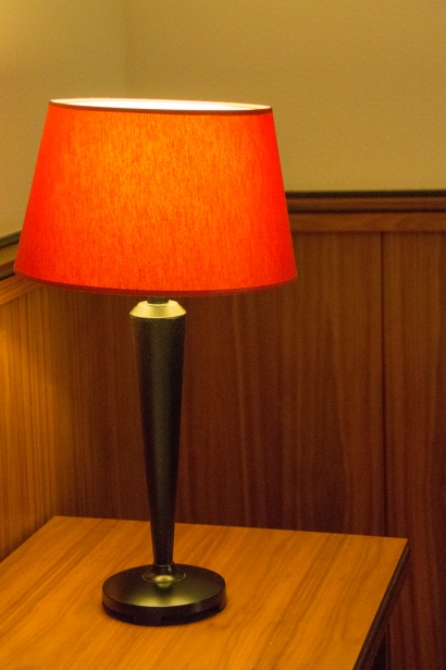 Rode tafellamp Gratis Stock - Public Domain