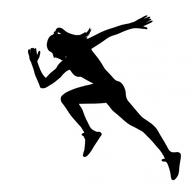 Woman Running Silhouette Free Stock Photo - Public Domain Pictures