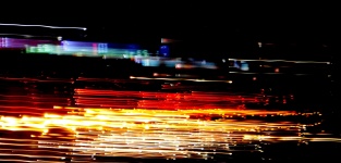 Abstract night light trails