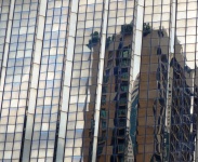 Abstract Skyscraper Reflection