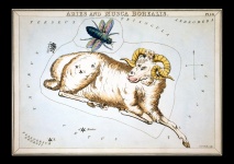 Bélier Vintage Zodiac Art Print