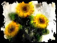 Fundal de floarea soarelui artistic