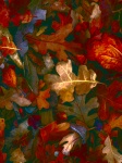 Fondo de hojas de otoño vertical