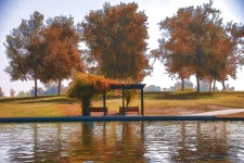 Benches By The Lake