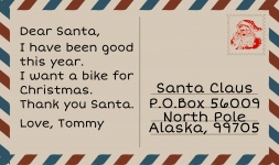 Boy Santa Postcard