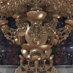 Brown chandelier