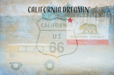 Kalifornien Dreamin Vykort