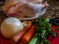 Ingredienti della zuppa di pollo