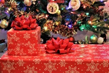 Presentes de Natal e árvore