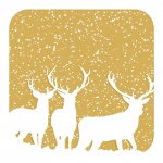 Crăciunul Reindeer Cut Out Card