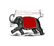 Vintage de elefante de circo