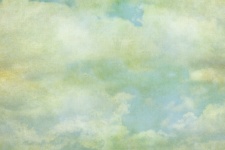 Nuvens, pintura do vintage do céu
