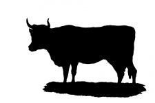 Vaca Silueta Clipart
