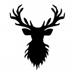 Deer, reindeer, silhouette