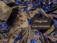 Auguri di Natale sfondo elfo