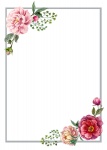 Inbjudningskort för blom Rosor