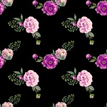 Fundo de padrão floral rosas