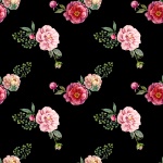 Blumen-Aquarell-Rosen-Tapete