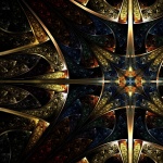 Golden kaleidoscope