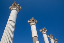 Greek Columns And Sky