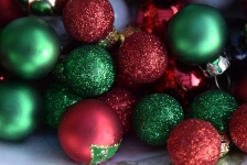 Green And Red Christmas Background