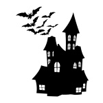 Halloween dům Silhouette