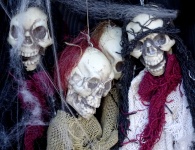 Esqueletos do Dia das Bruxas