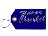 Happy Chanukah Package Tag