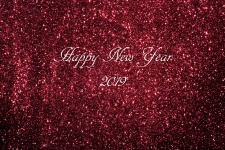 Feliz Ano Novo Borgonha Glitter
