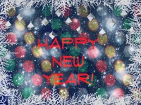 Frohes neues Jahr - Postkarte
