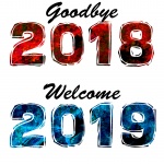 Hallo auf Wiedersehen Neues Jahr