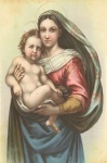 Mary & Jesus Vintage Malerei