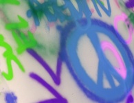 Graffiti de sinal de paz