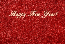 Red Happy New Year Background