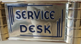 Retro Service Desk Sign