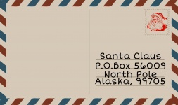 Pocztówka Świętego Mikołaja puste