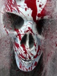 Máscara Spattered Sangue Assustador