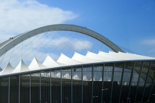 Sport Stadium With White Arch