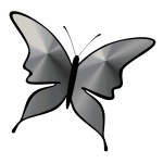 Papillon en acier inoxydable