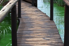поверхность деревянного моста