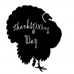 Thanksgiving Day Turkey Silhouette
